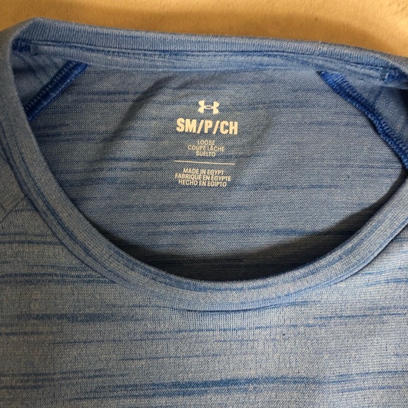 Blue Under Armour Athletic Shirt Size Small - Picture 2 of 3